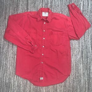 Vintage Y2K Levi's Men's Size‎ Medium Oversized Western Button Down Shirt